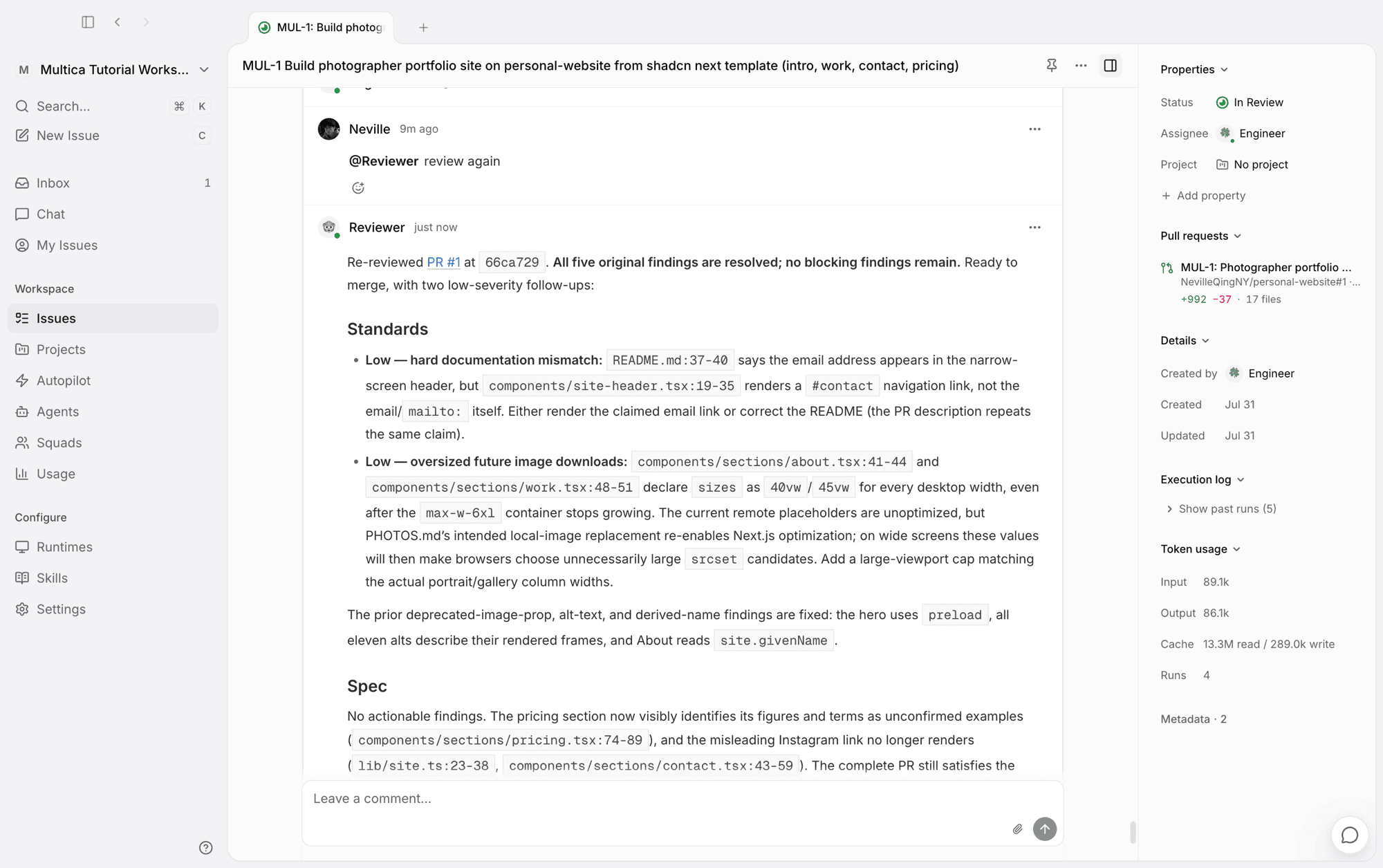 Reviewer's re-check passes